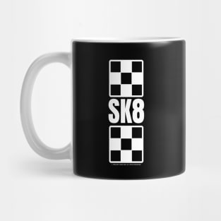 Sk8 Ska Inspired White Design Mug